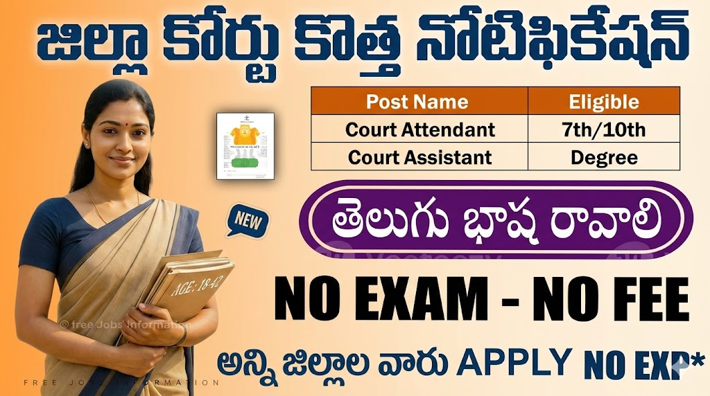 Telangana District Court Recruitment 2026 | 859 ఉద్యోగాలు | Apply Online
